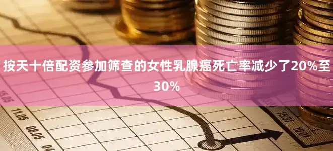 按天十倍配资参加筛查的女性乳腺癌死亡率减少了20%至30%